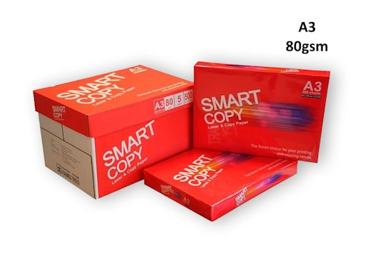 Smart Copy Paper, 80 gsm, A3 Size, 500 Sheets / Ream